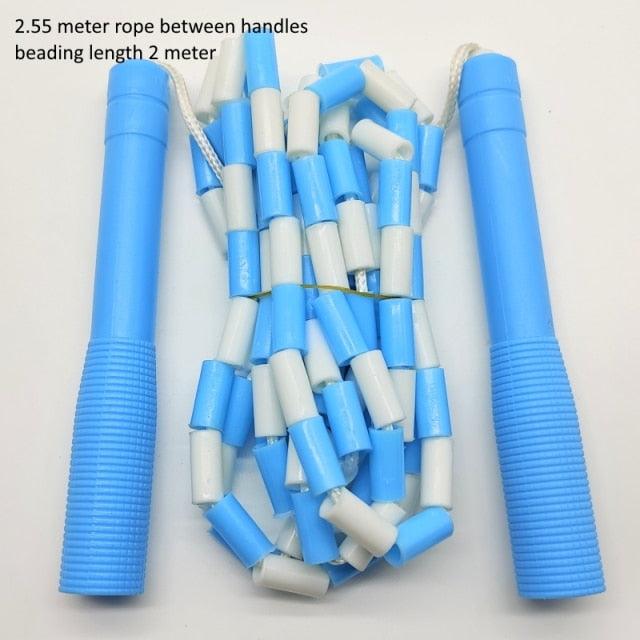 Corde à sauter perlée simple pour enfants, corde à sauter segmentée pour le fitness, cordes à sauter perlées classiques pour l'éducation physique, la salle de sport, le verre, l'usage personnel, corde à sauter haut de gamme pour enfants
