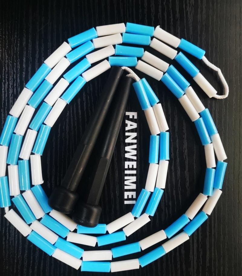 Corde à sauter perlée simple pour enfants, corde à sauter segmentée pour le fitness, cordes à sauter perlées classiques pour l'éducation physique, la salle de sport, le verre, l'usage personnel, corde à sauter haut de gamme pour enfants