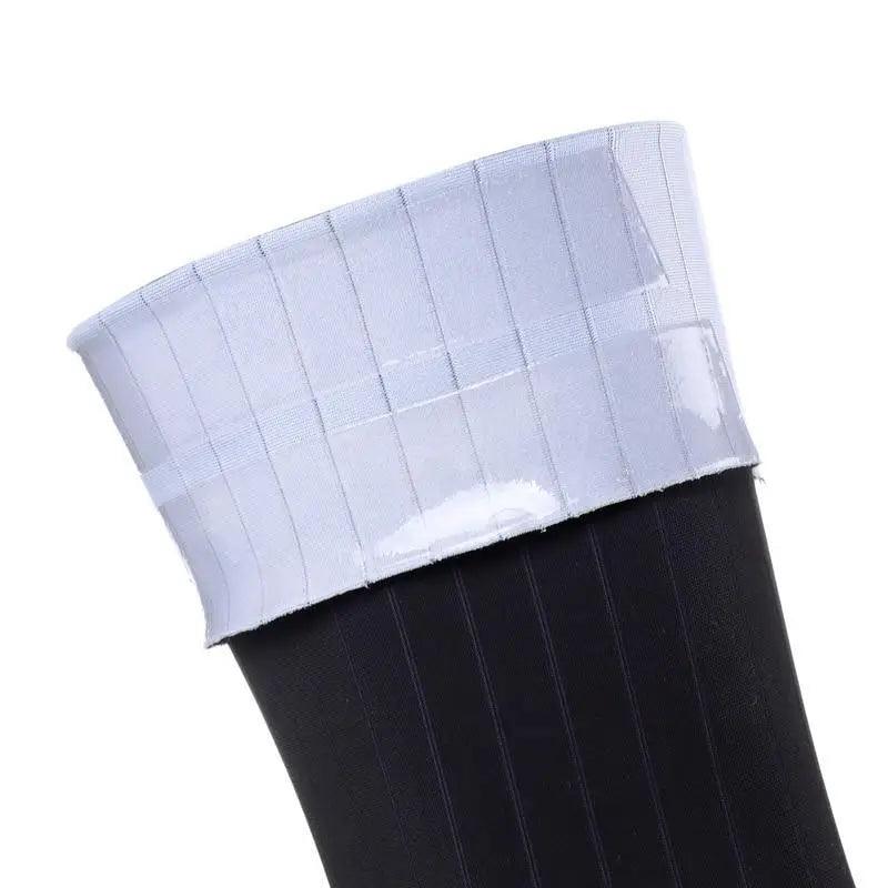 Chaussettes de cyclisme antidérapantes en silicone au design simple et moderne pour hommes, chaussettes de course uniques pour vélo, chaussettes de sport légères et respirantes