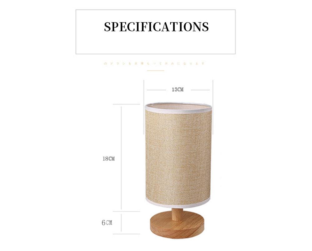 Lampe de table simple et moderne, lampe de chevet pour chambre à coucher et bureau, 5V-220V, intensité variable, en bois massif, cadeau d'anniversaire créatif, veilleuse, lampe de table décorative, jolies lampes de bureau pour la décoration de la chambre.