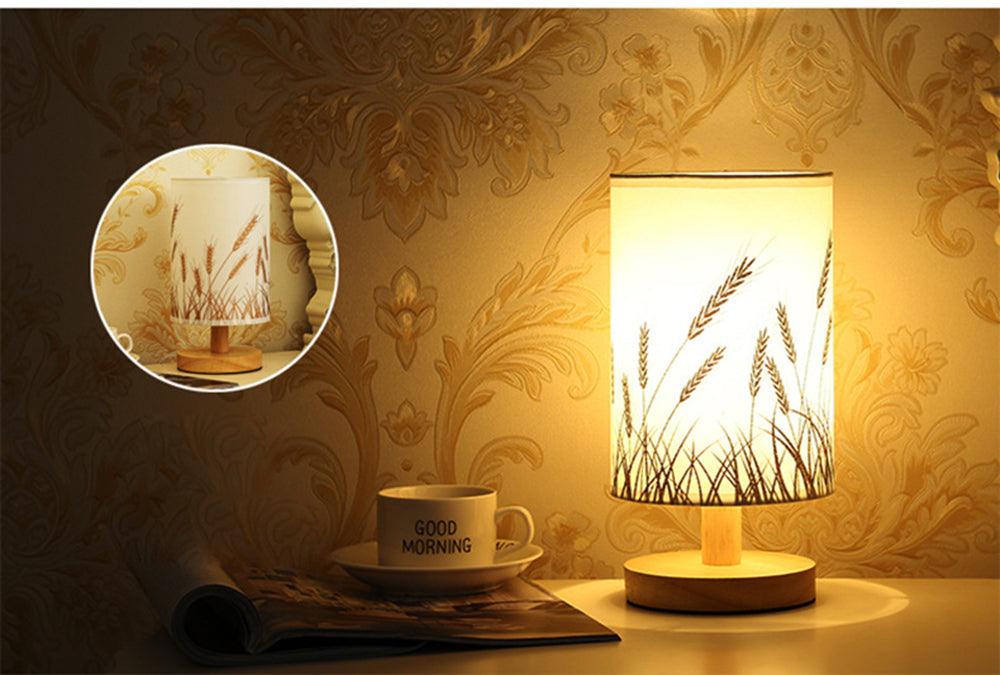 Lampe de table simple et moderne, lampe de chevet pour chambre à coucher et bureau, 5V-220V, intensité variable, en bois massif, cadeau d'anniversaire créatif, veilleuse, lampe de table décorative, jolies lampes de bureau pour la décoration de la chambre.