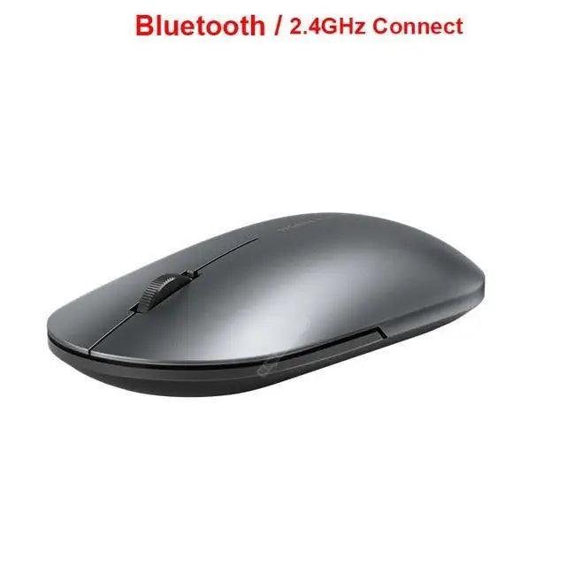 Souris optique sans fil Bluetooth USB simple moderne blanche/noire pour ordinateur portable PC Souris rechargeable mince pour ordinateur