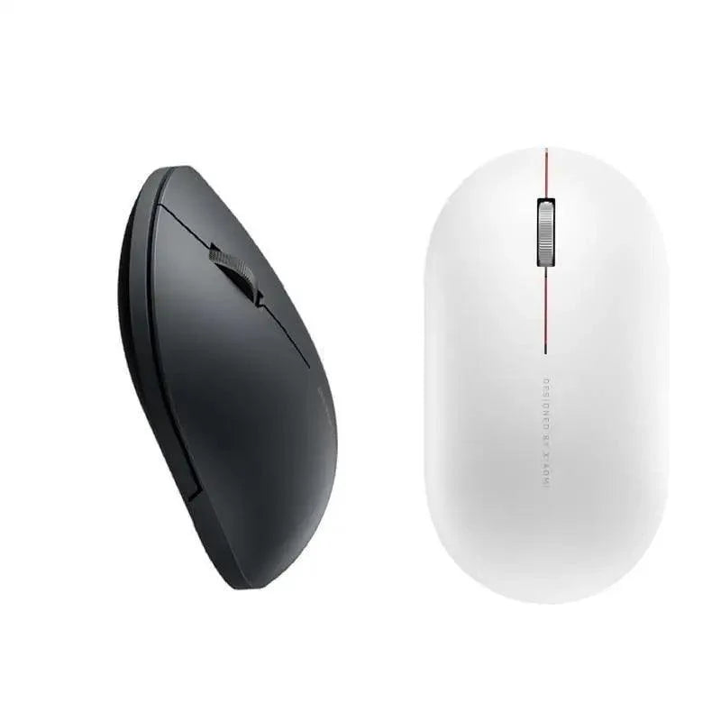 Souris optique sans fil Bluetooth USB simple moderne blanche/noire pour ordinateur portable PC Souris rechargeable mince pour ordinateur