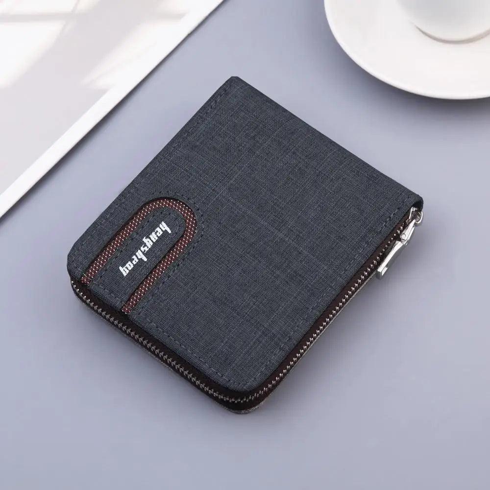 Portefeuille simple en cuir PU pour hommes, porte-cartes léger et tendance pour hommes, portefeuille de luxe de qualité