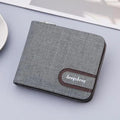 Portefeuille simple en cuir PU pour hommes, porte-cartes léger et tendance pour hommes, portefeuille de luxe de qualité