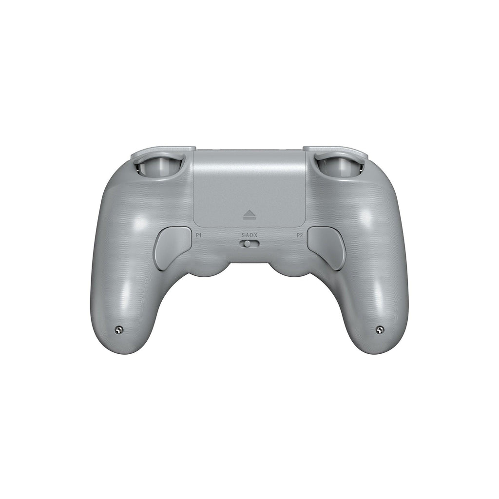 Manette de jeu Bluetooth simple blanc pur compatible avec PC, écran, ordinateur portable, tablette