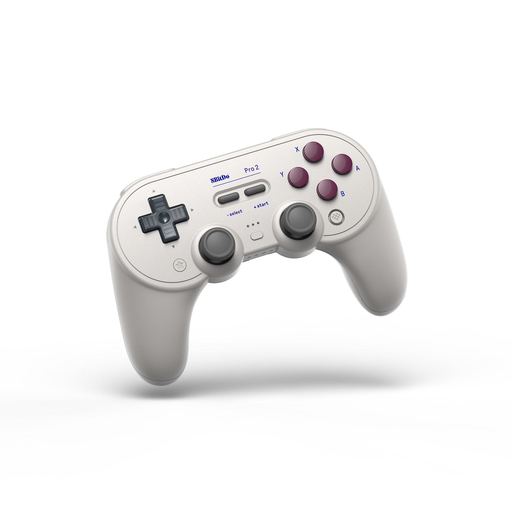 Manette de jeu Bluetooth simple blanc pur compatible avec PC, écran, ordinateur portable, tablette