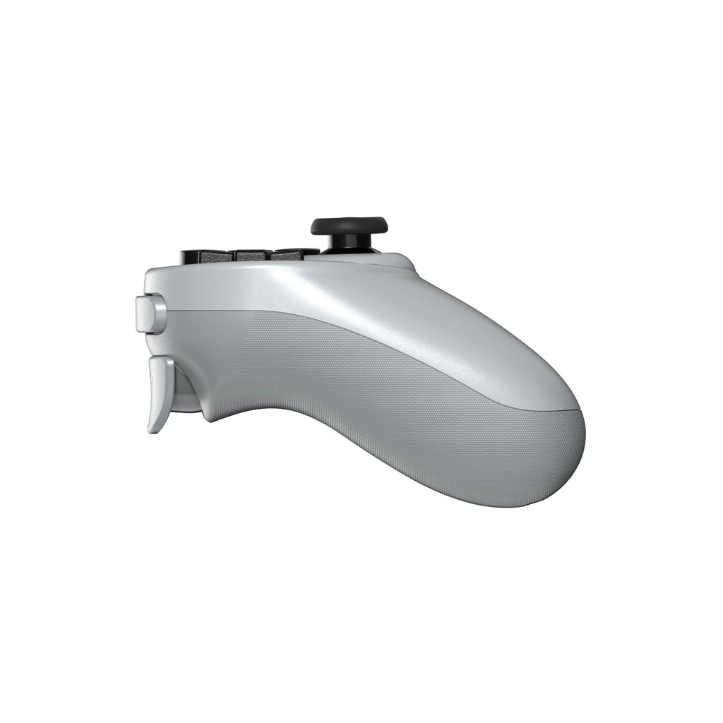 Manette de jeu Bluetooth simple blanc pur compatible avec PC, écran, ordinateur portable, tablette