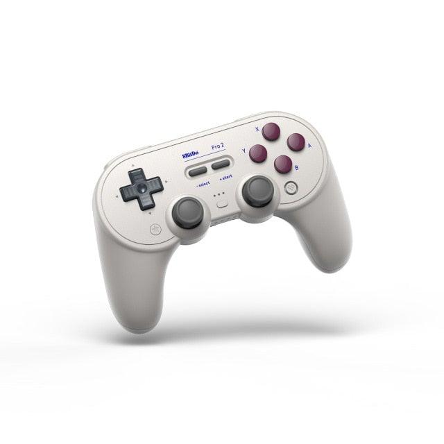 Manette de jeu Bluetooth simple blanc pur compatible avec PC, écran, ordinateur portable, tablette