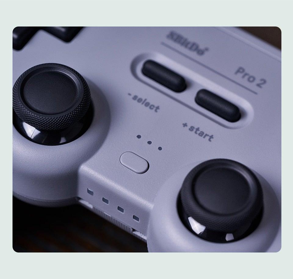 Manette de jeu Bluetooth simple blanc pur compatible avec PC, écran, ordinateur portable, tablette