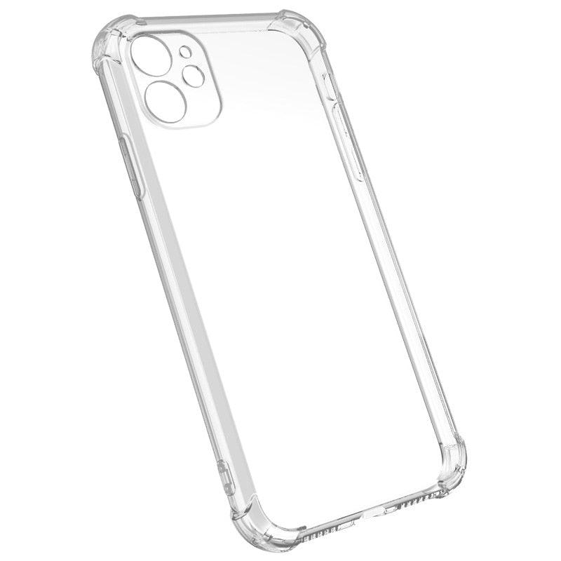 Coque de protection simple en silicone pour iPhone 14 13 12 11 Pro Max Mini X XS XR 8 7 6s 6Plus - Étui de protection d'objectif antichoc et souple - Coque arrière de protection intégrale antichoc pour iPhone