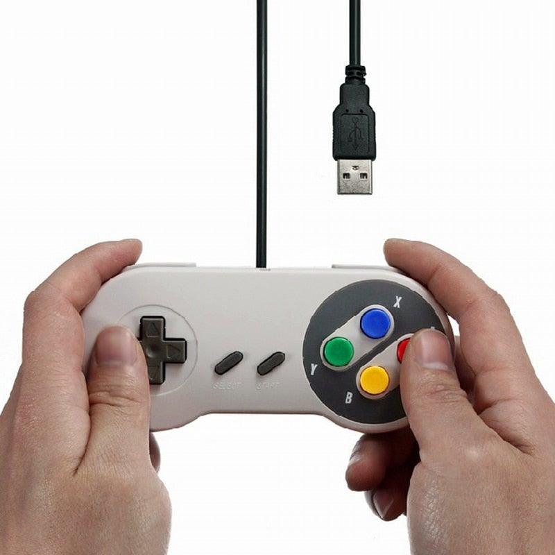 Joystick Manette de jeu USB portable simple et durable, compatible avec les ordinateurs portables, conception ergonomique.