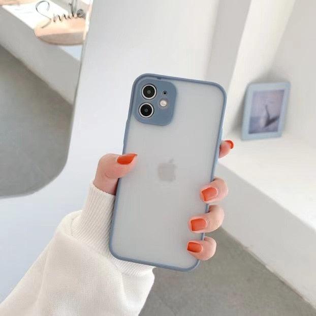 Coque de téléphone antichoc en silicone blanc simple avec appareil photo pour iPhone 13 Pro Max 14 Pro, housse de protection pour homme, coque arrière translucide moderne, étui pour téléphone portable compatible avec iPhone