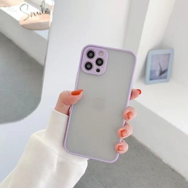 Coque de téléphone antichoc en silicone blanc simple avec appareil photo pour iPhone 13 Pro Max 14 Pro, housse de protection pour homme, coque arrière translucide moderne, étui pour téléphone portable compatible avec iPhone