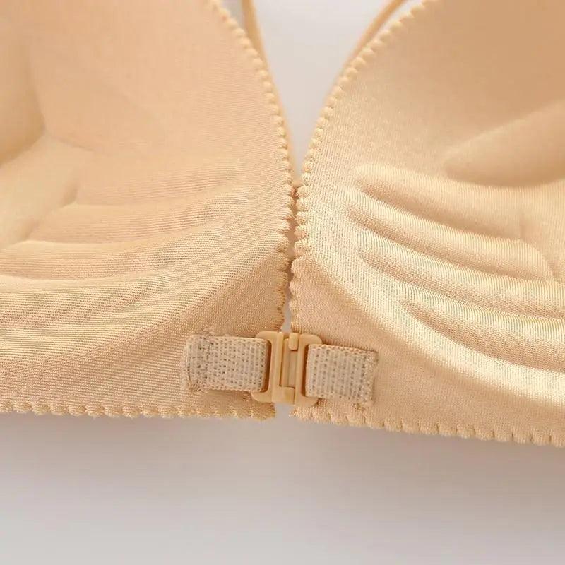 Soutien-gorge dos nu sexy, sans armatures, à fermeture avant, rembourré, bralette push-up sans coutures pour femme.