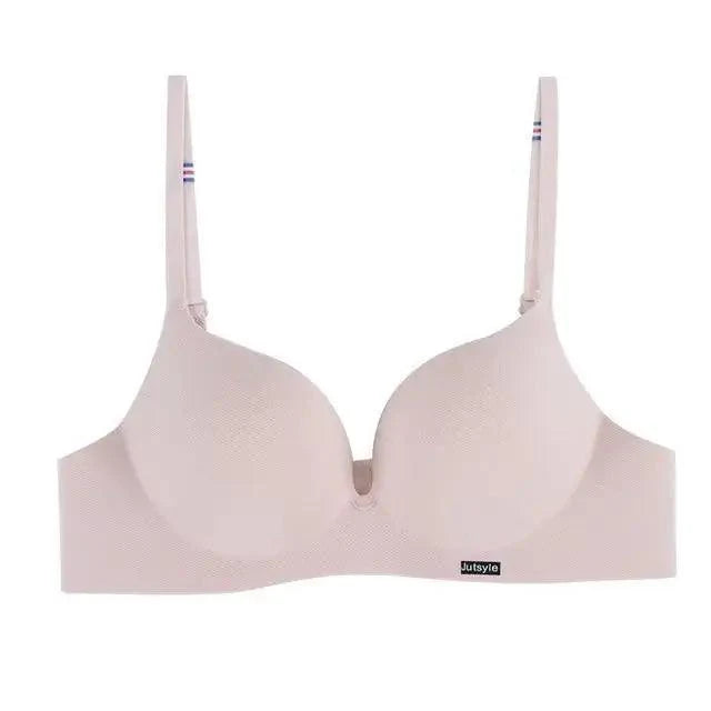Soutiens-gorge profonds en U sizzle pour femmes et filles Soutiens-gorge push-up Sous-vêtements féminins sans coutures sans dos