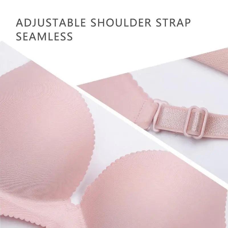 Soutiens-gorge profonds en U sizzle pour femmes et filles Soutiens-gorge push-up Sous-vêtements féminins sans coutures sans dos
