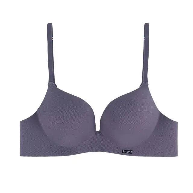 Soutiens-gorge profonds en U sizzle pour femmes et filles Soutiens-gorge push-up Sous-vêtements féminins sans coutures sans dos