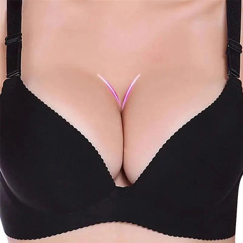 Soutiens-gorge profonds en U sizzle pour femmes et filles Soutiens-gorge push-up Sous-vêtements féminins sans coutures sans dos