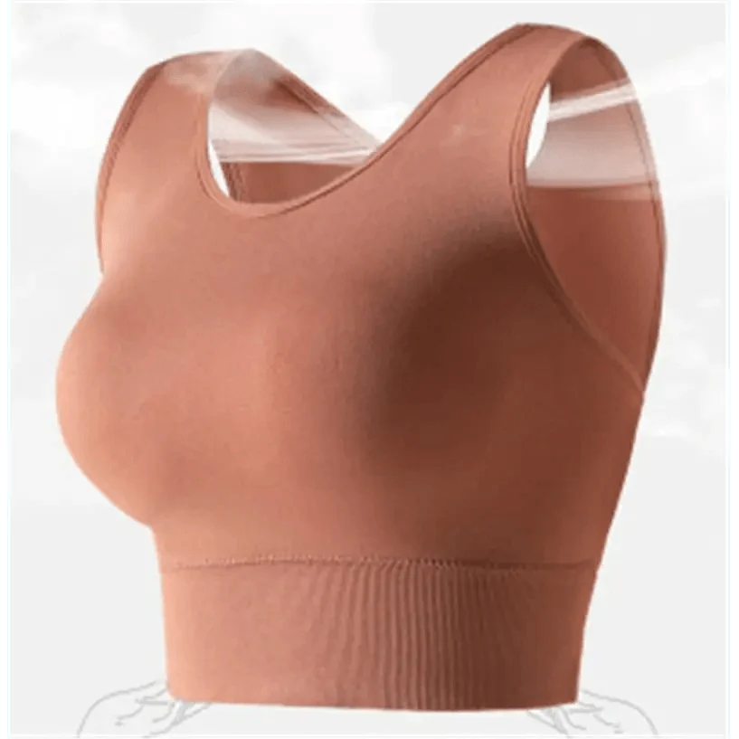 Soutien-gorge de sport éclatant pour femmes, haut de yoga uni, soutien-gorge avec coussinet pour fille, vêtement de sport actif pour entraînement, course, soutien-gorge respirant et doux