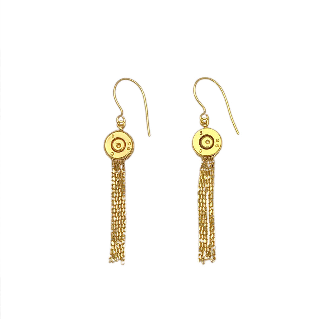 Boucles d'oreilles pendantes à pampilles et balle