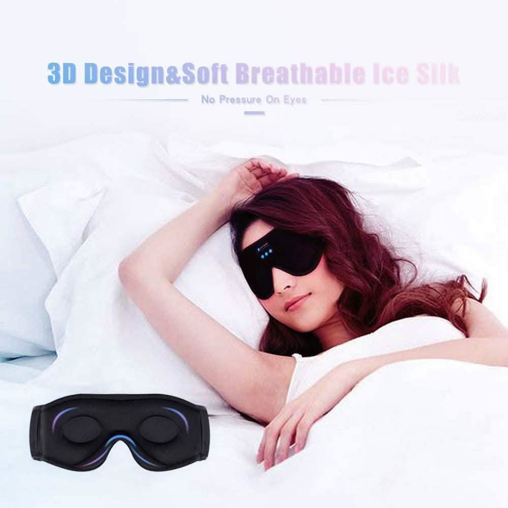 Masque de Sommeil Bluetooth 5.0 sans Fil 3D
