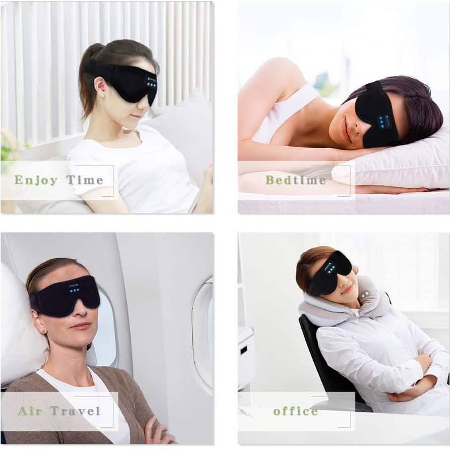 Masque de Sommeil Bluetooth 5.0 sans Fil 3D