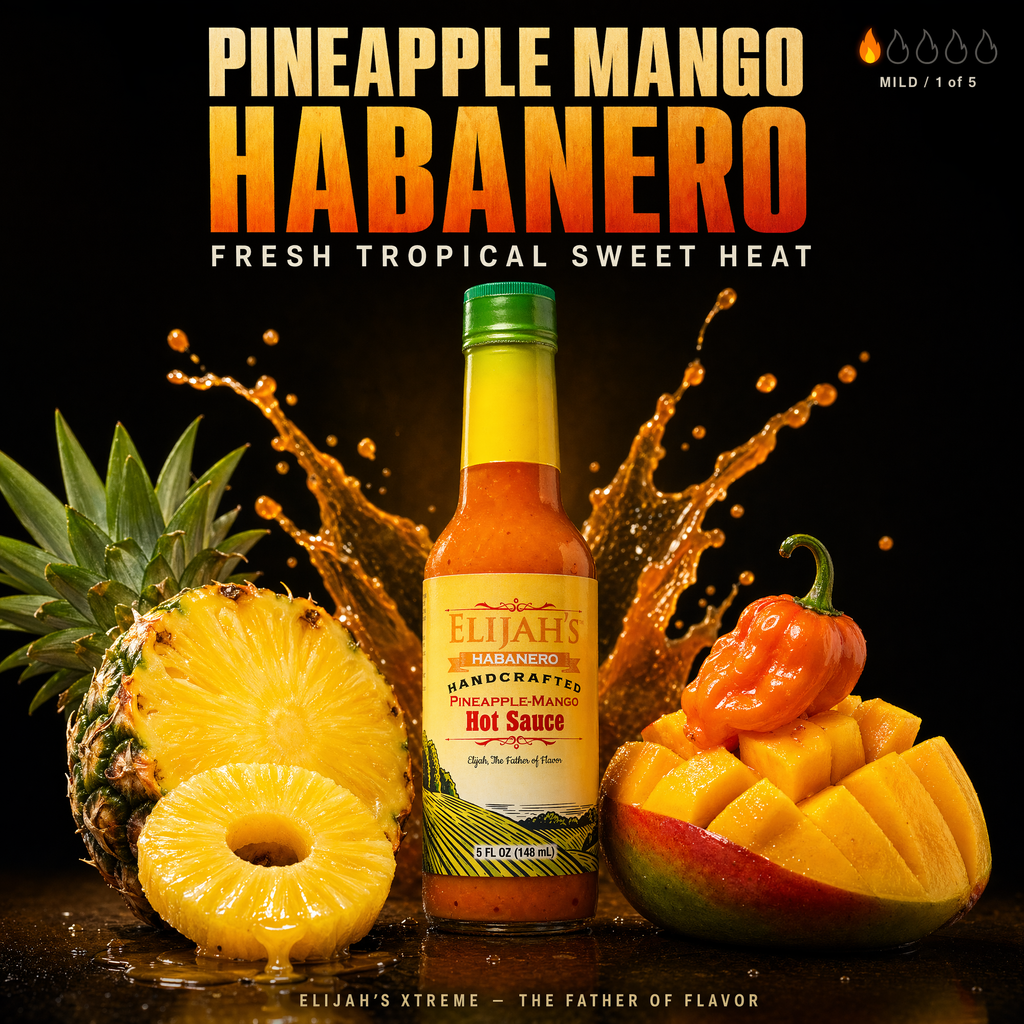 Sauce piquante ananas, mangue et habanero