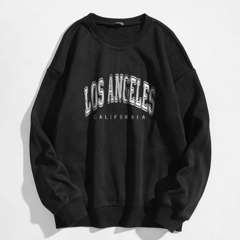 Sweat-shirt thermique doublé à motif slogan