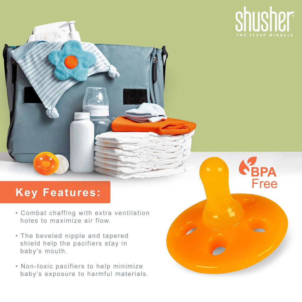Baby Shusher Paresseux en peluche avec machine à sons + lot de 2 tétines Shushie