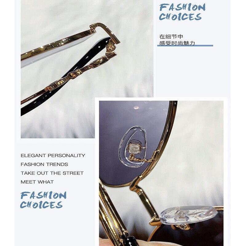 Petites lunettes de soleil ovales rétro pour hommes et femmes, avec verres miroirs polygonaux, style coréen et tendance, nouvelle personnalité, protection UV.