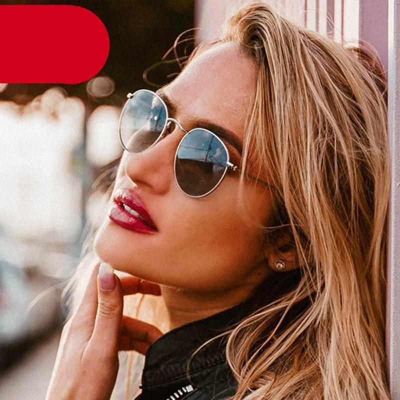 Petites lunettes de soleil rondes polarisées rétro pour hommes et femmes, lunettes de soleil rondes pour femmes, lunettes de créateur de marque nouvelle pour femmes/hommes, nouvelles lunettes rondes élégantes à petite monture