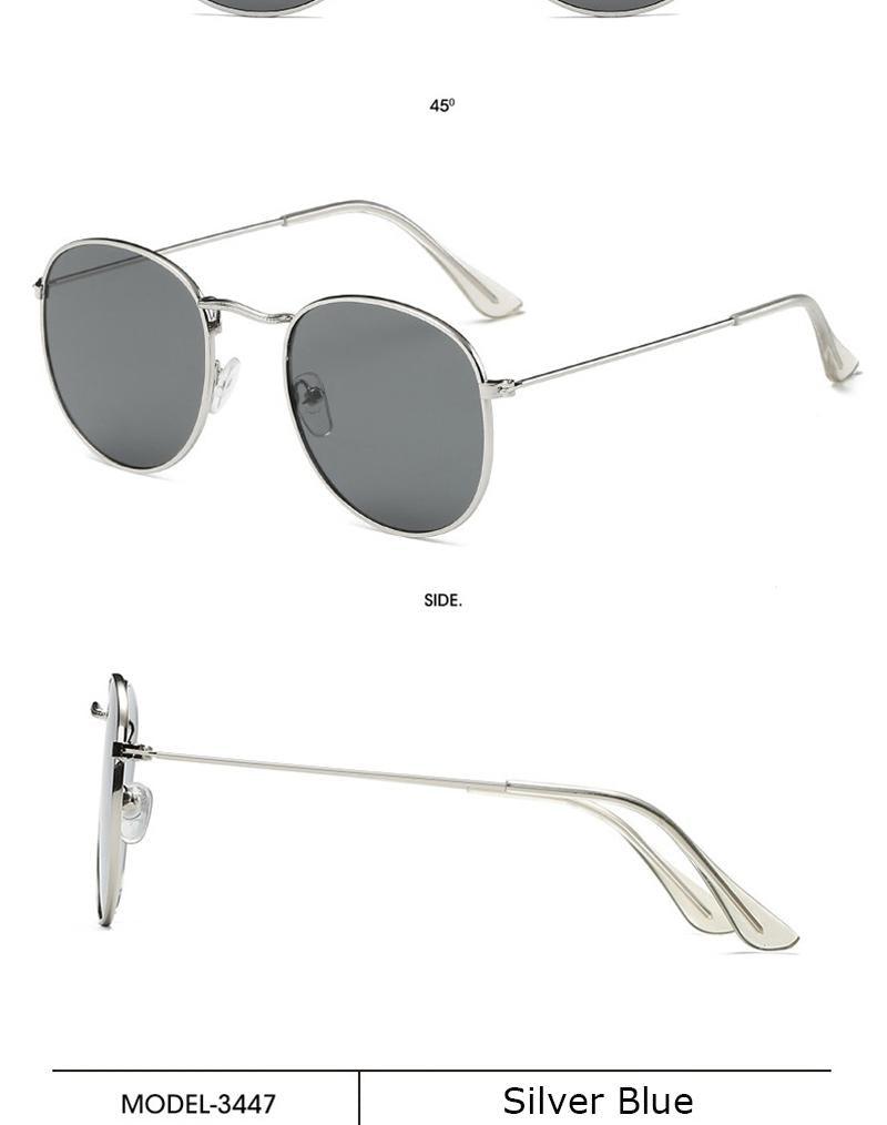 Petites lunettes de soleil rondes polarisées rétro pour hommes et femmes, lunettes de soleil rondes pour femmes, lunettes de créateur de marque nouvelle pour femmes/hommes, nouvelles lunettes rondes élégantes à petite monture