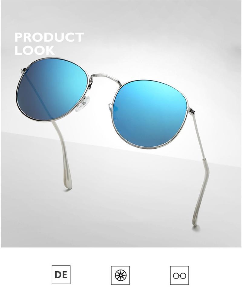 Petites lunettes de soleil rondes polarisées rétro pour hommes et femmes, lunettes de soleil rondes pour femmes, lunettes de créateur de marque nouvelle pour femmes/hommes, nouvelles lunettes rondes élégantes à petite monture