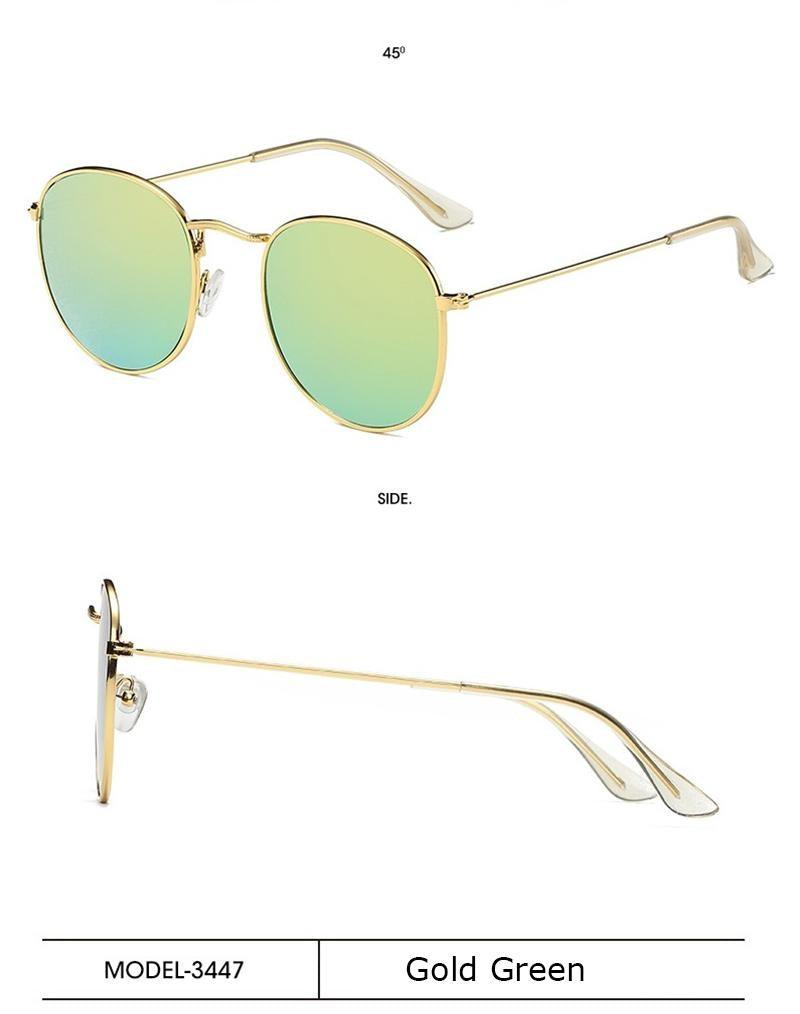 Petites lunettes de soleil rondes polarisées rétro pour hommes et femmes, lunettes de soleil rondes pour femmes, lunettes de créateur de marque nouvelle pour femmes/hommes, nouvelles lunettes rondes élégantes à petite monture
