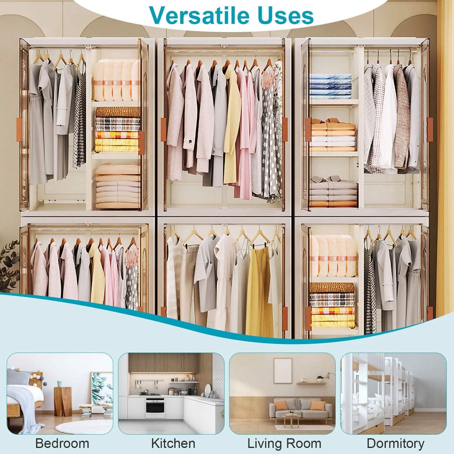 Petite Armoire Penderie avec Conception Magnétique