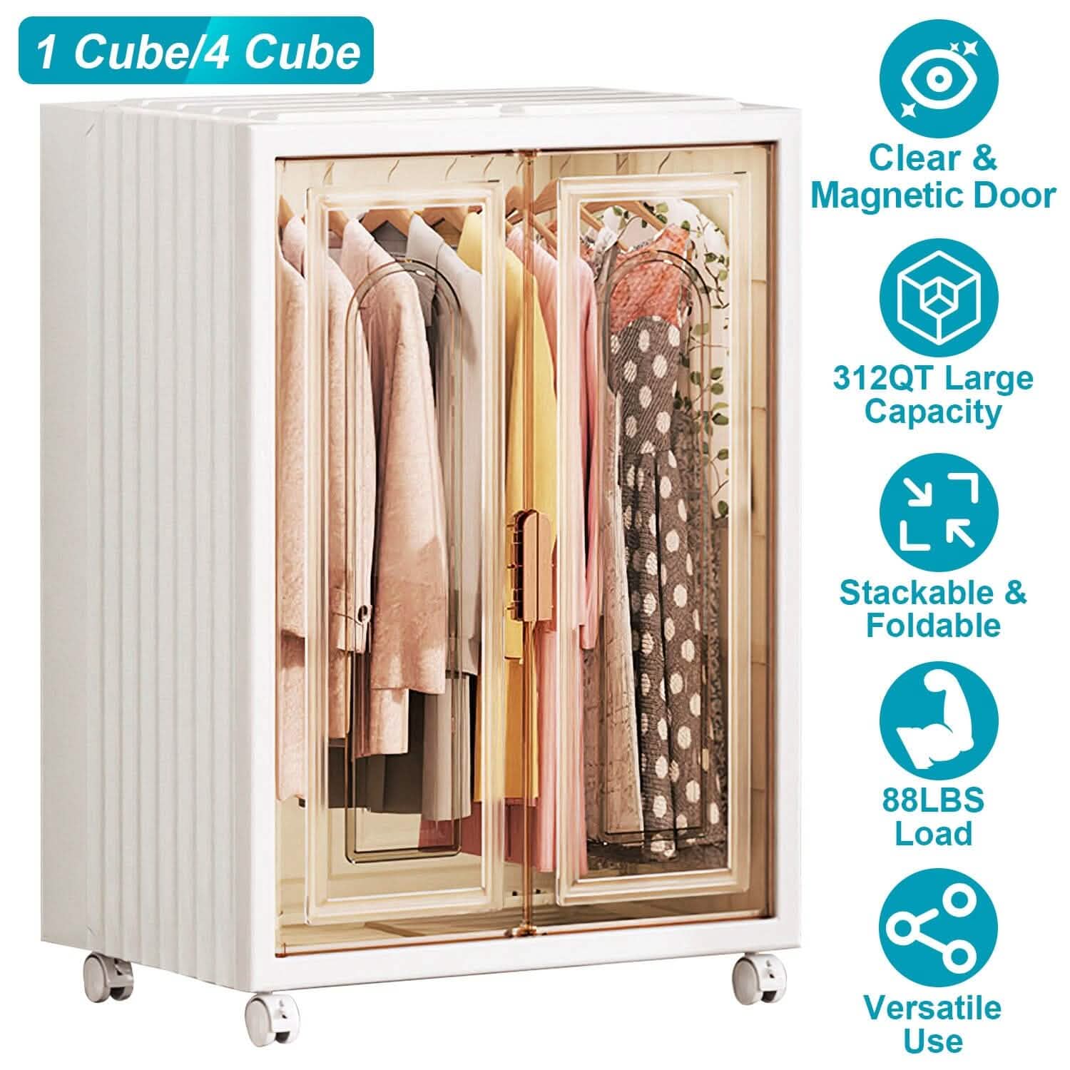 Petite Armoire Penderie avec Conception Magnétique