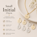 Small Initial Charm – Personalized Gold or Silver Disc Add On