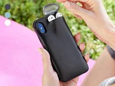 Coque iPhone avec support AirPods