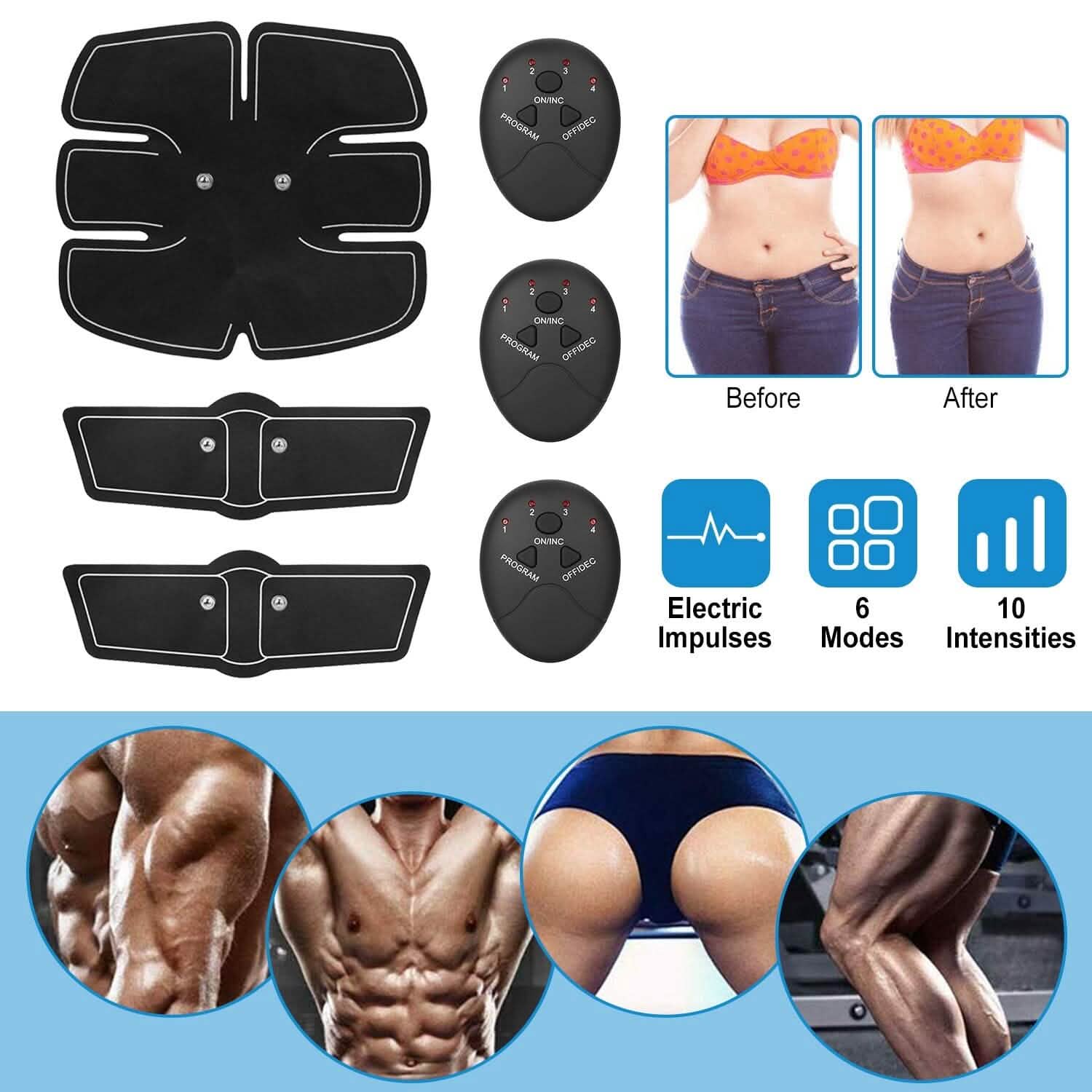 Ceinture de tonification musculaire Smart Abs Stimulator