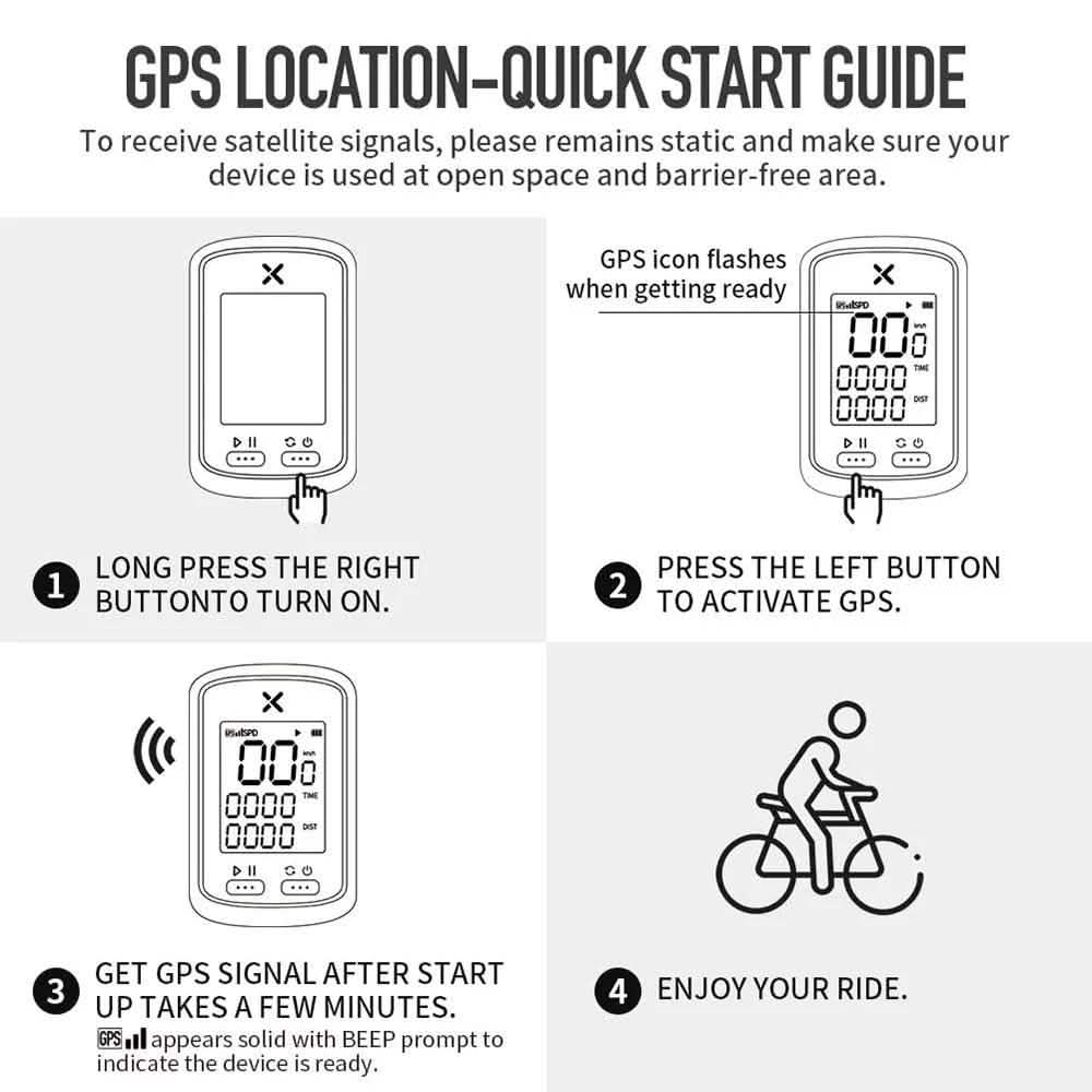Compteur GPS Vélo Intelligent Ordinateur de Vélo Sans Fil