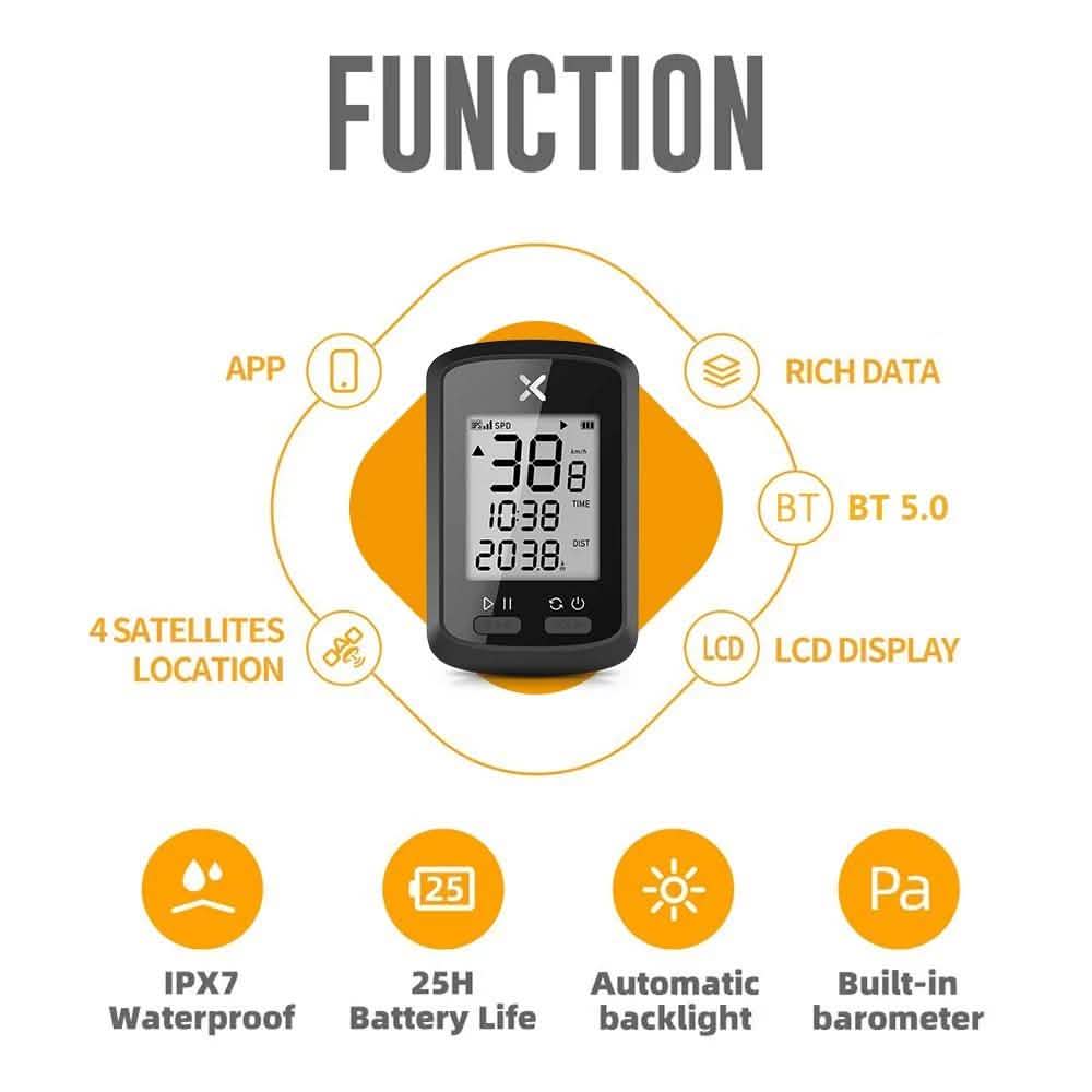 Compteur GPS Vélo Intelligent Ordinateur de Vélo Sans Fil