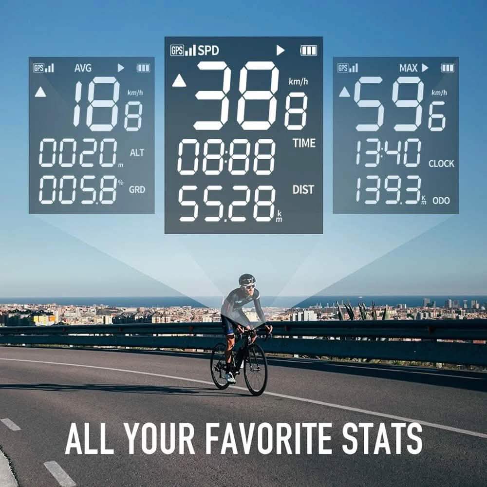 Compteur GPS Vélo Intelligent Ordinateur de Vélo Sans Fil