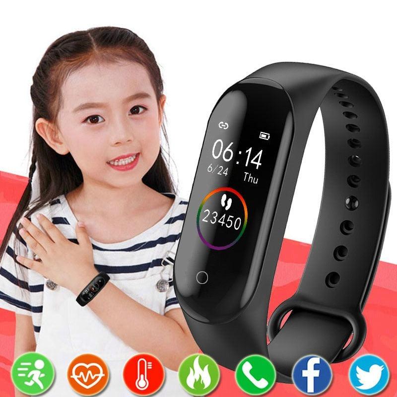 Montres intelligentes pour enfants filles garçons, bracelet de sport enfant, moniteur d'activité, montre intelligente étanche, moniteur d'exercice de santé avec moniteur de fréquence cardiaque, bracelet intelligent étanche avec moniteur de sommeil