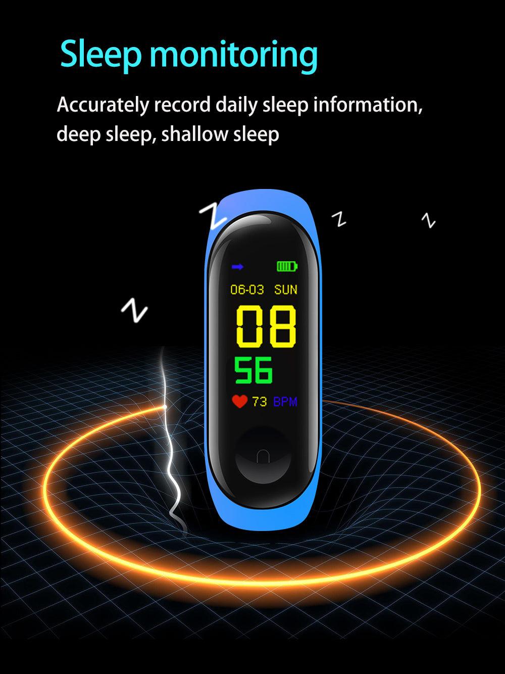 Montres intelligentes pour enfants filles garçons, bracelet de sport enfant, moniteur d'activité, montre intelligente étanche, moniteur d'exercice de santé avec moniteur de fréquence cardiaque, bracelet intelligent étanche avec moniteur de sommeil