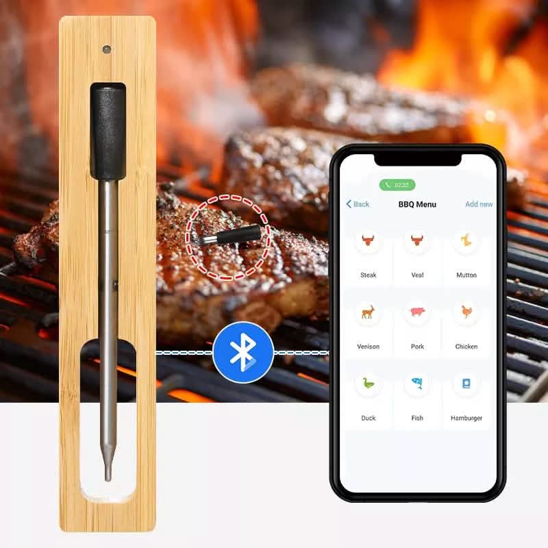 Thermomètre à viande intelligent avec Bluetooth
