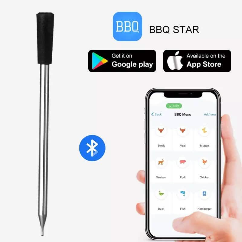 Thermomètre à viande intelligent avec Bluetooth