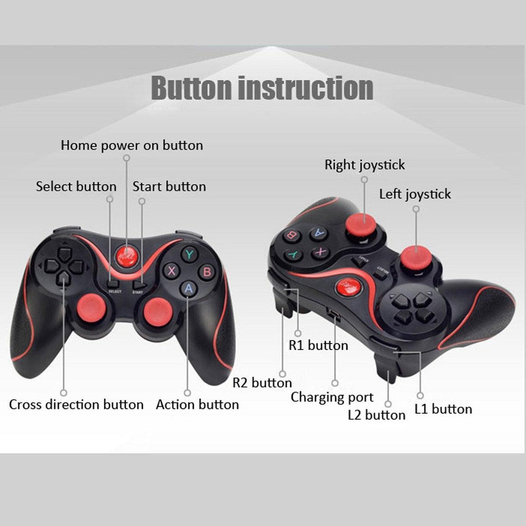 Manette de jeu sans fil Bluetooth 3.0 pour smartphone, manette de jeu Android, télécommande de jeu pour téléphone, PC, tablette, manette de jeu Android sans fil, mappage de touches, manette de jeu compatible avec le téléphone