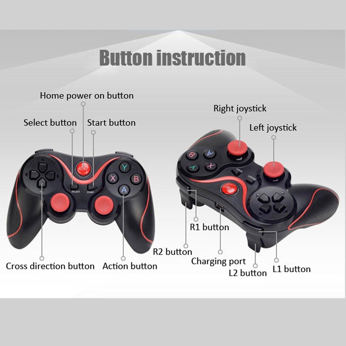 Manette de jeu sans fil Bluetooth 3.0 pour smartphone, manette de jeu Android, télécommande de jeu pour téléphone, PC, tablette, manette de jeu Android sans fil, mappage de touches, manette de jeu compatible avec le téléphone