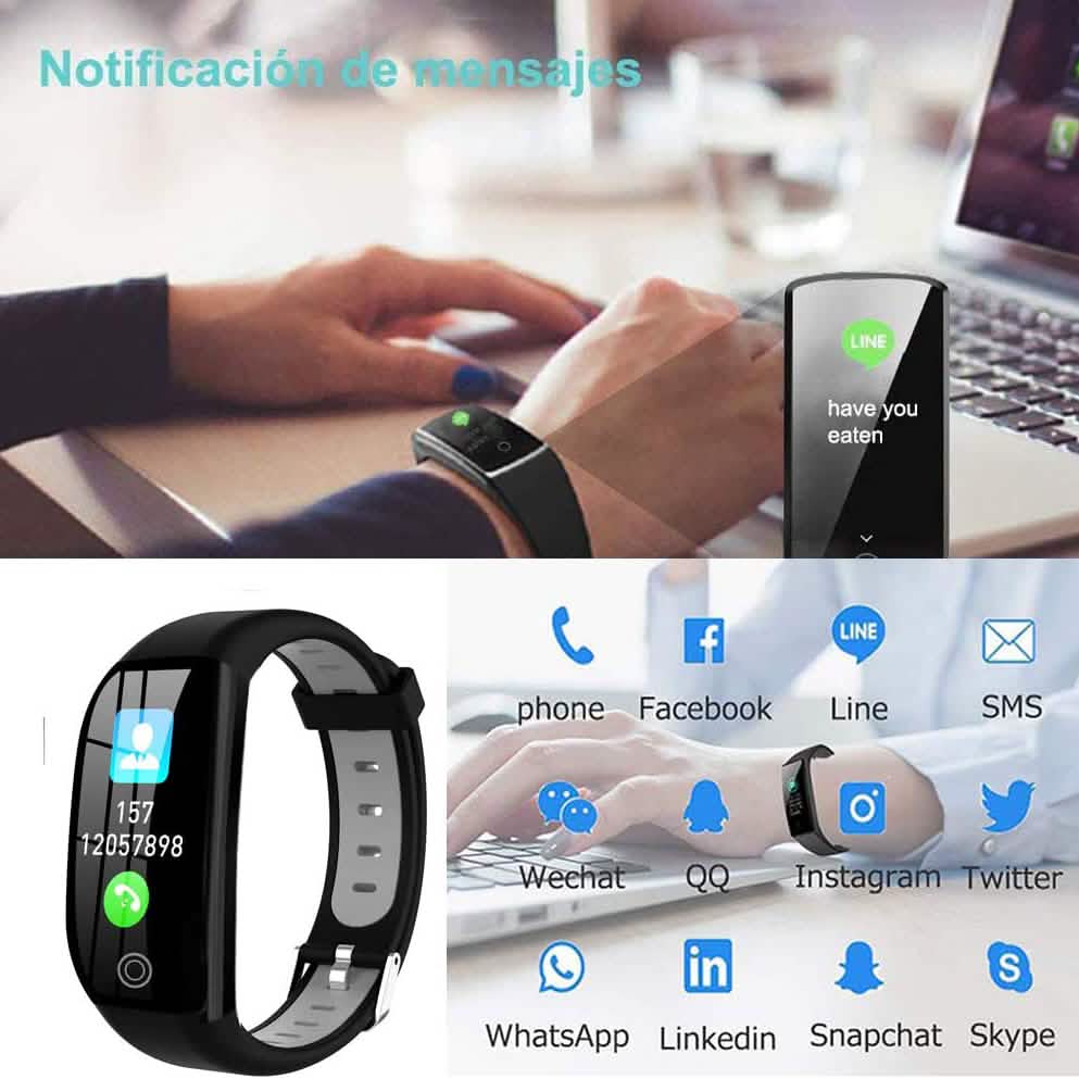 Montre Intelligente Connectée de Suivi d'Activité Physique